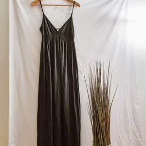 Black maxi dress